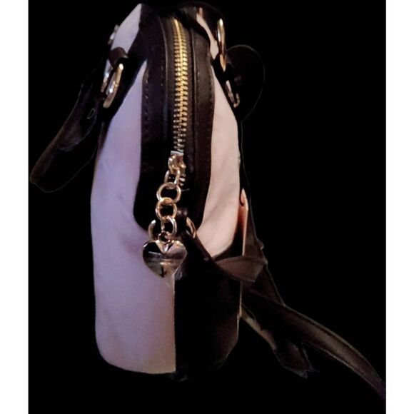 NWT~JUICY COUTURE Pink Diamond Velour Heritage Dome Satchel Handbag Purse - Picture 4 of 5